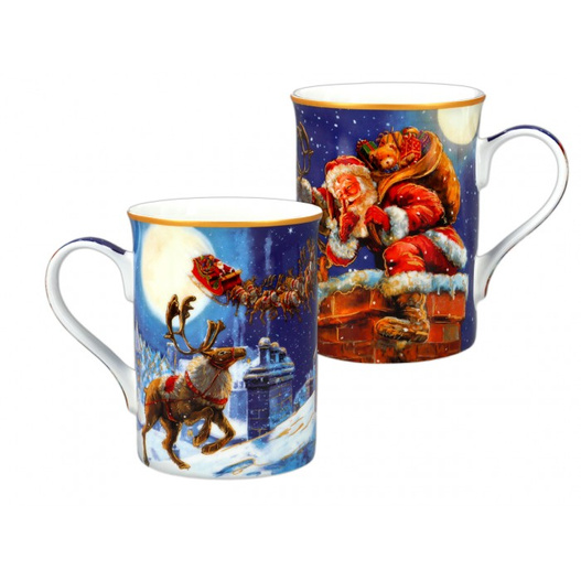 Kubki komplet 4 sztuki- Święty Mikołaj Carmani 400ml