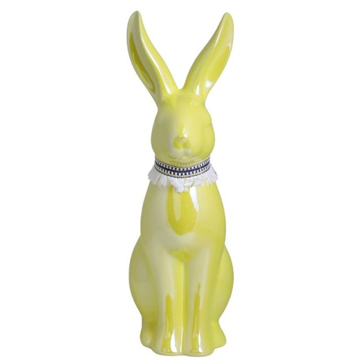 Figurka Zając żółty połysk 27,5cm
