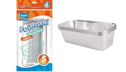 Aluminiowe foremki 1000ml RAVI - 5 szt.