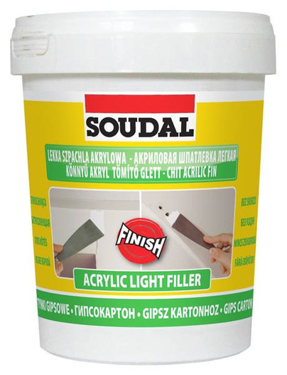 Lekki akryl szpachlowy biały 900ml Soudal