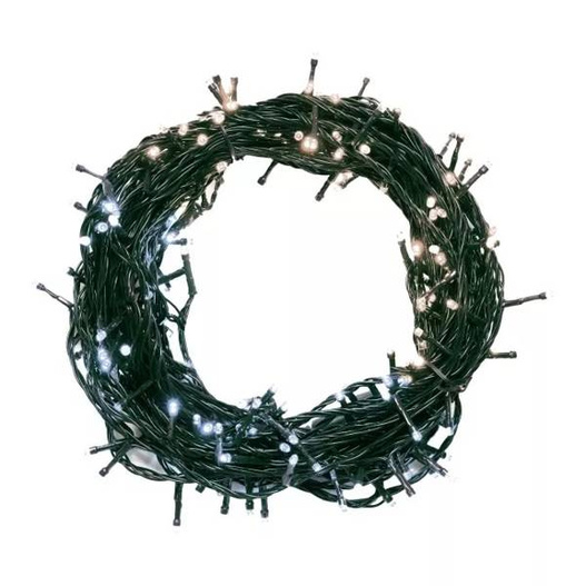 Lampki zew/wew 200 Led 20m mix biały ciepły i zimny 8 programów