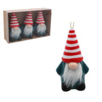 Zawieszka Skrzaty PVC zielone, 12cm komplet 3sztuki w pudełku