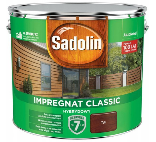 Impregnat Classic Hybrydowy Sadolin 9l Tek