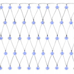 Siatka zewnętrzna 100 LED niebieska 1×1 m