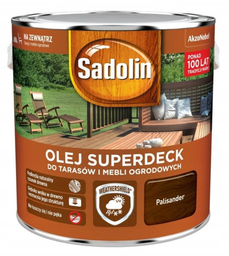 Sadolin Superdeck 2,5L Olej do tarasów Palisander