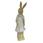 Figurka Zając ONA beż cieniowana sukienka 30,5cm