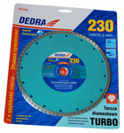 Tarcza diamentowa Turbo do cięcia 230mm DEDRA
