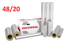 Otulina ROCKWOOL wełna 48/20 ROCKWOOL 800 ALU MB