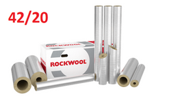 Otulina ROCKWOOL wełna 42/20 ROCKWOOL 800 ALU MB