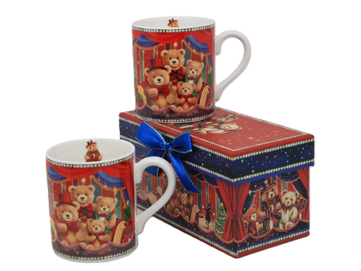 Komplet 2 sztuki kubków Misie w pudełku 250ml