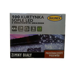 Kurtyna 100LED zew/wew 4,8 m sople zimny biały z gniazdem