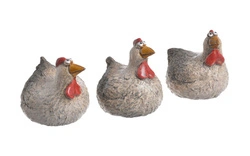 Kura ceramiczna brązowa 3 wzory 1 sztuka