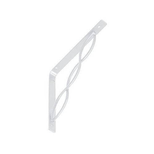 Wspornik ozdobny pod półkę 20x20cm biały