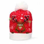 Czapka zimowa LED 25cm mix wzorów