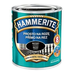 Farba Hammerite na rdzę 0,7l Czarny matowy