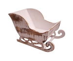 Sanie drewniane bielone 17x31cm