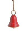 Zawieszka Dzwon metal czerwony 9,5cm