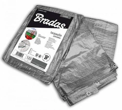 Plandeka  4x6m srebrna gruba