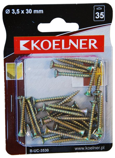 Wkręt do drewna 3,5x30 mm Koelner 35 sztuk