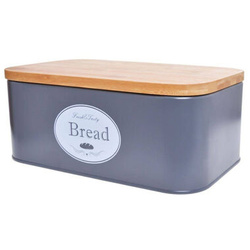 Chlebak szary metalowy Bread 30,5x18,5x12cm