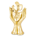 Figurka maska złota nie słyszy 30x16cm