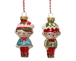 Bombka szklana 1sztuka Elf On/Ona 7,5cm