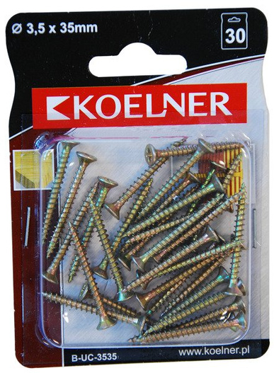 Wkręt do drewna 3,5x35 mm Koelner 30 sztuk