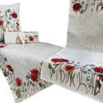 Bieżnik na stół maki i kwiaty 40x140cm Chenille