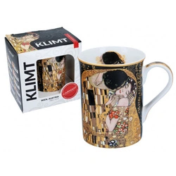 KLIMT kubek 420ml pocałunek - czarne tło +pudełko
