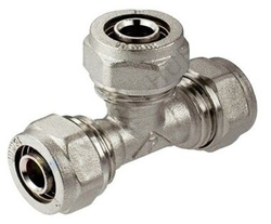 Trójnik skręcany PEX 16x16x16mm Tycner