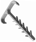 Uchwyt wciskany płaski UWPP 2x6/12 50szt AKS Z.