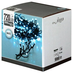 Lampki zewnętrzne/wewnętrzne 720 Led 54m biały zimny co 7,5cm led