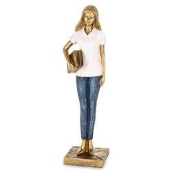 Figurka Nauczycielka ze złotą książką 24cm