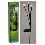 Lampa solarna czarna mini kulki 6sztuk 70 cm