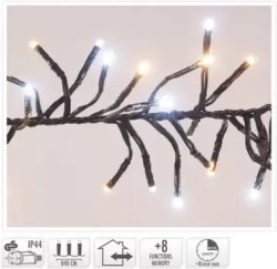 Lampki zewnętrzne/wewnętrzne 1152 LED białe mix timer