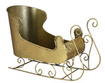 Sanie metalowe złote 26x12,5cm