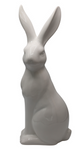 Figurka Królik ceramiczny wysoki biały 41,5 cm