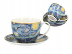 Van Gogh Filiżanka ze spodkiem 250ml Gwiaździsta noc Carmani