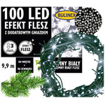 Lampki zewnętrzne 100LED białe zimne flesz