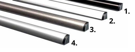 Listwa przyblatowa Hi4 2,5m aluminium szczotkowane