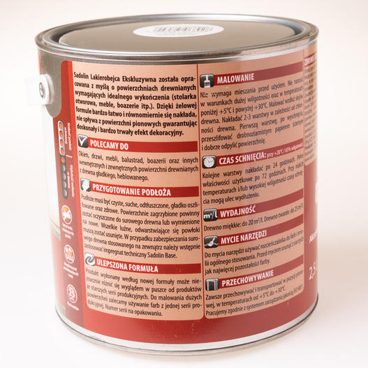 Lakierobejca Sadolin 2,5 l ciemny dąb