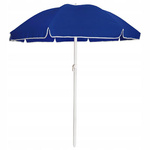 Parasol poliester średnica 240cm łamany granatowy 8 żeber