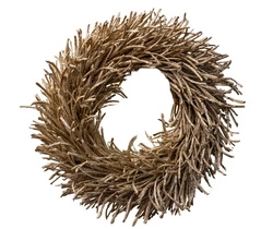 Wianek ze złotych patyków 48cm