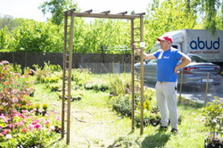 Pergola, bramka kwiatowa 110 x 40 x 210 cm