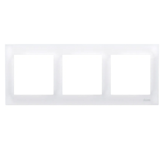 Ramka trzykrotna biała SIMON 54
