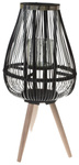 Lampion czarno-srebrne druty na nóżkach 60cm
