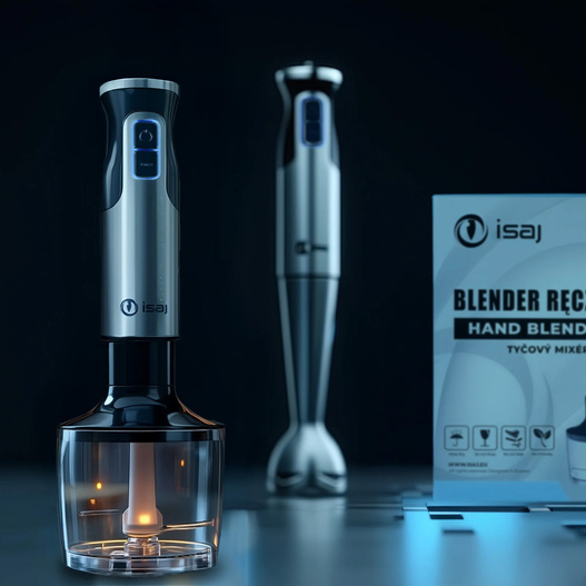 Blender ręczny ISAJ BL1 Mikser wielofunkcyjny Turbo 1400W Ostrza tytanowe