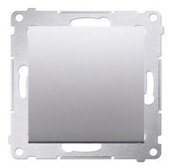 Łącznik jednobiegunowy srebrny matowy Simon54