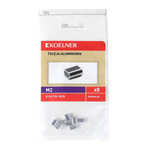 Tuleja aluminiowa do zaklepywania lin 2mm 8sztuk Koelner