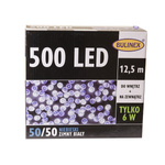 Lampki zew/wew 500 Led 12,5m biały zimny i niebieski